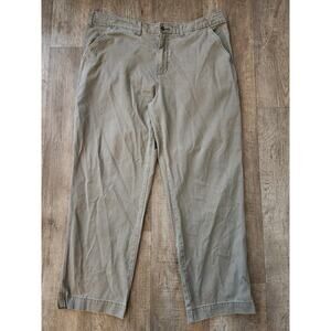 CABELA'S Cotton Chino Pants 40x32 Green Casual Outdoor Hunting EUC
